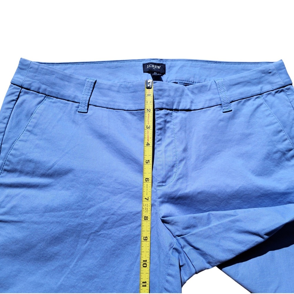 J.Crew Womens‎ Blue Chino Bermuda Shorts Mid Rise Cotton Blend Size 8 - Picture 5 of 10